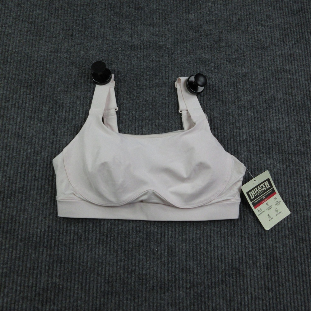 Duluth Trading Co. Bra Womens XS Pink Sports Bra Underwired Adjustable NWT